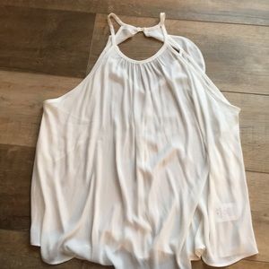 White cami. With a beautiful back